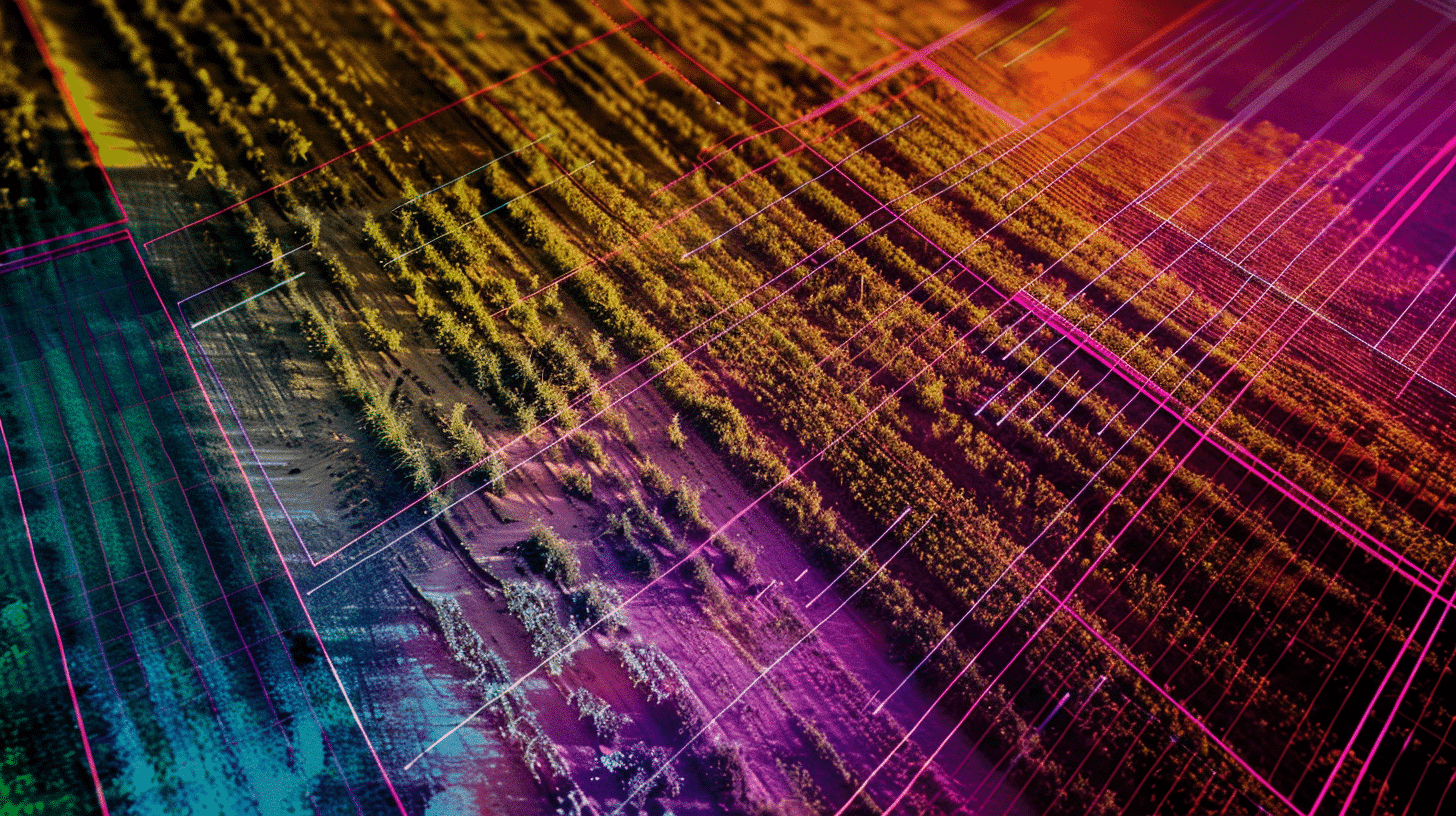 Agricultural field with semantic segmentation